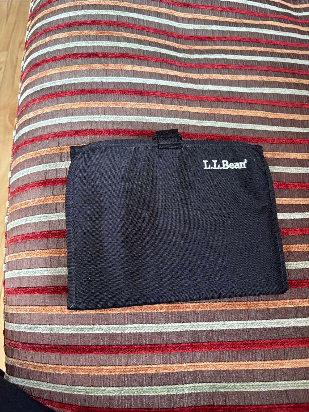 L.L. Bean Black Fold-Over Travel Organizer